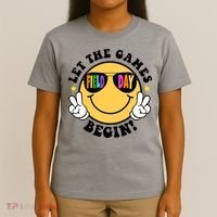 Let The Games Begin Field Day Smile Face T-Shirt thumb 4