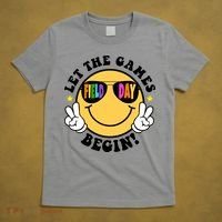 Let The Games Begin Field Day Smile Face T-Shirt thumb 5