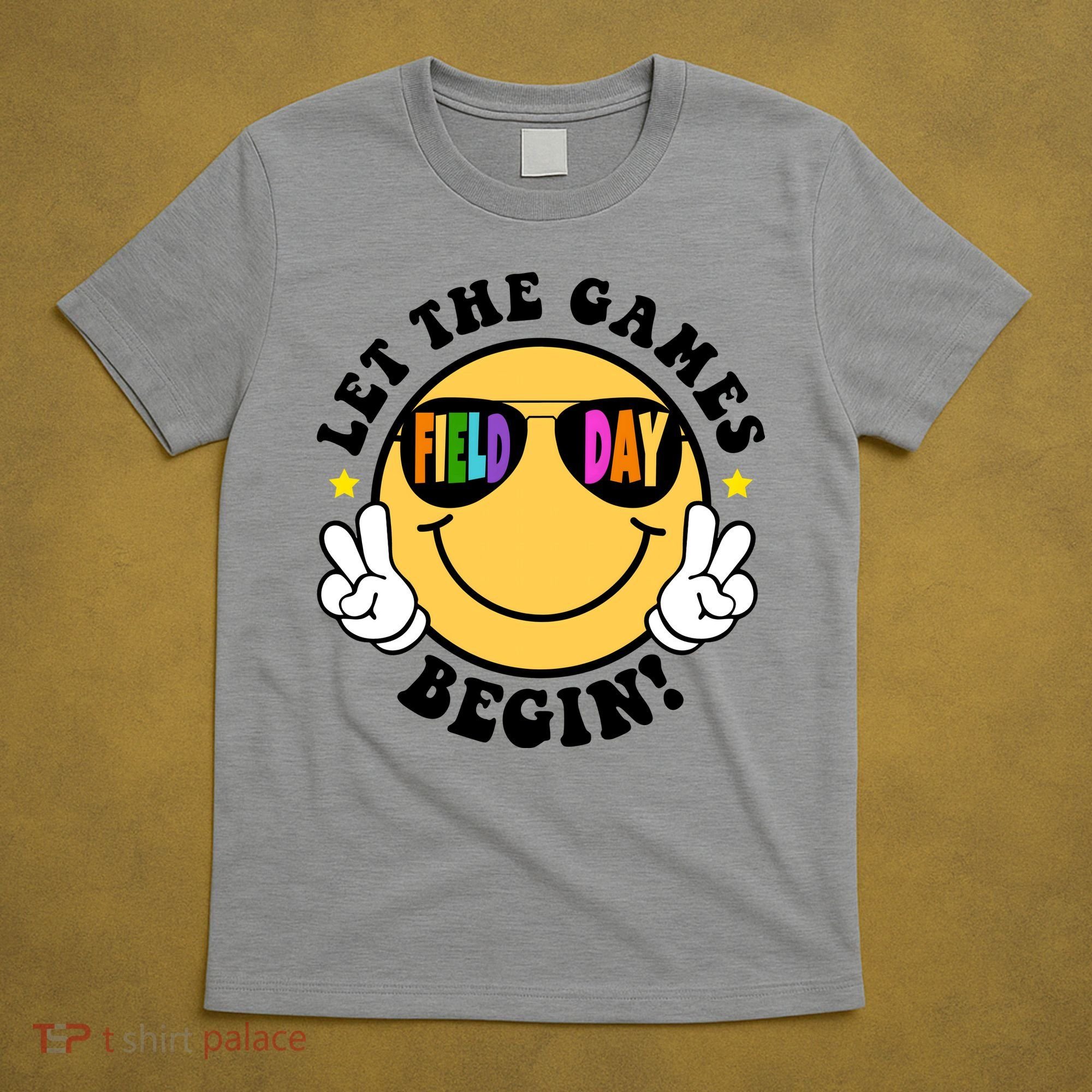 Let The Games Begin Field Day Smile Face T-Shirt