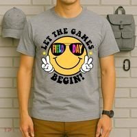 Let The Games Begin Field Day Smile Face T-Shirt thumb 6