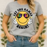 Let The Games Begin Field Day Smile Face Women's T-Shirt thumb 2