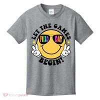 Let The Games Begin Field Day Smile Face Kids T-Shirt thumb 0
