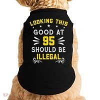 Looking This Good At 95 Years Old 95th Birthday Doggie Tank thumb 0