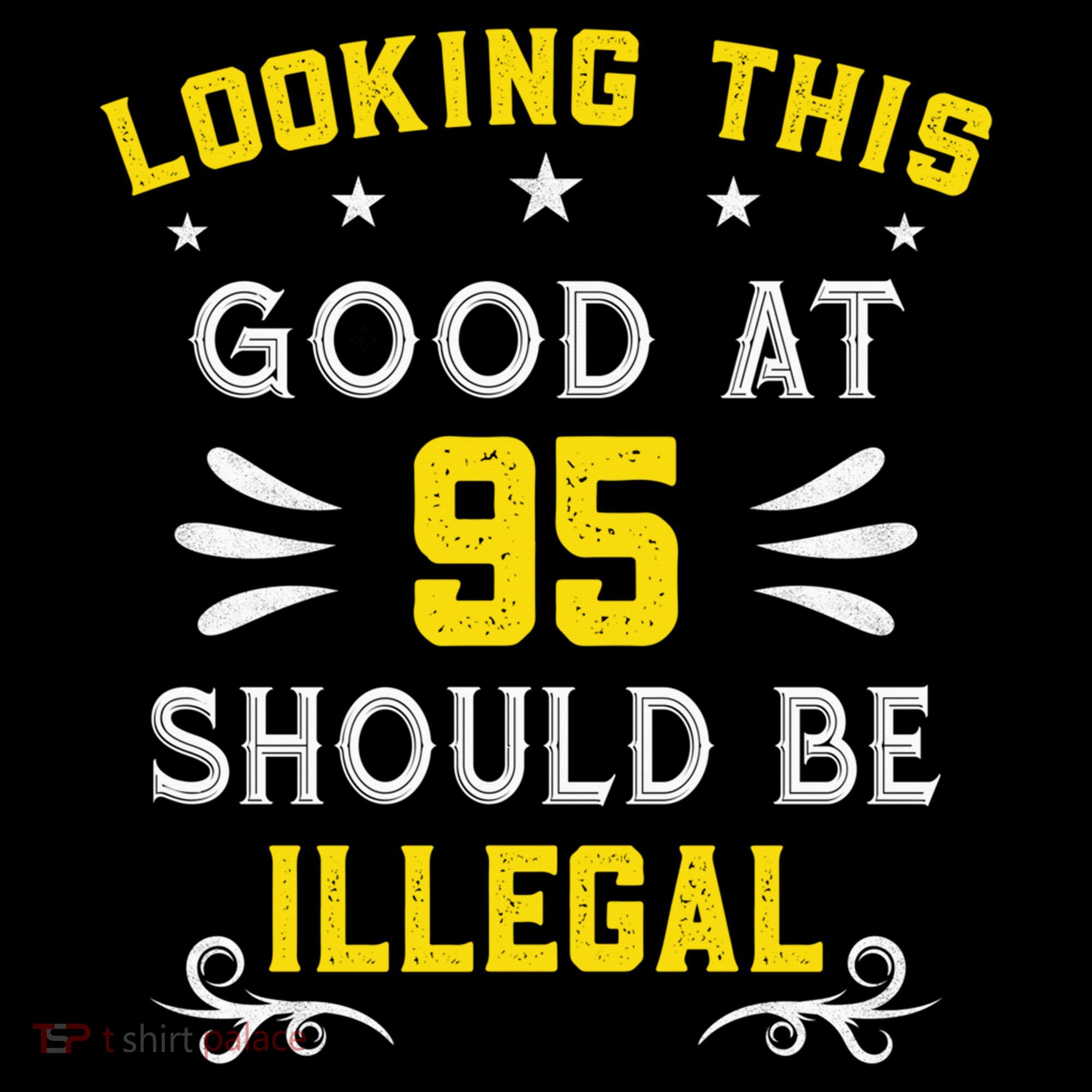 Looking This Good At 95 Years Old 95th Birthday Women's Hoodie