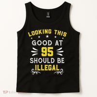 Looking This Good At 95 Years Old 95th Birthday Tank Top thumb 2