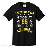 Looking This Good At 95 Years Old 95th Birthday Kids T-Shirt thumb 0