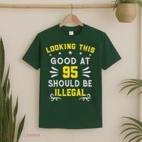 Looking This Good At 95 Years Old 95th Birthday T-Shirt thumb 2