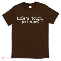 LifeS Tough Get A Helmet Funny Vintage T-Shirt thumb 0