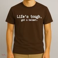 LifeS Tough Get A Helmet Funny Vintage T-Shirt thumb 3