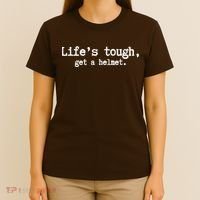 LifeS Tough Get A Helmet Funny Vintage T-Shirt thumb 4