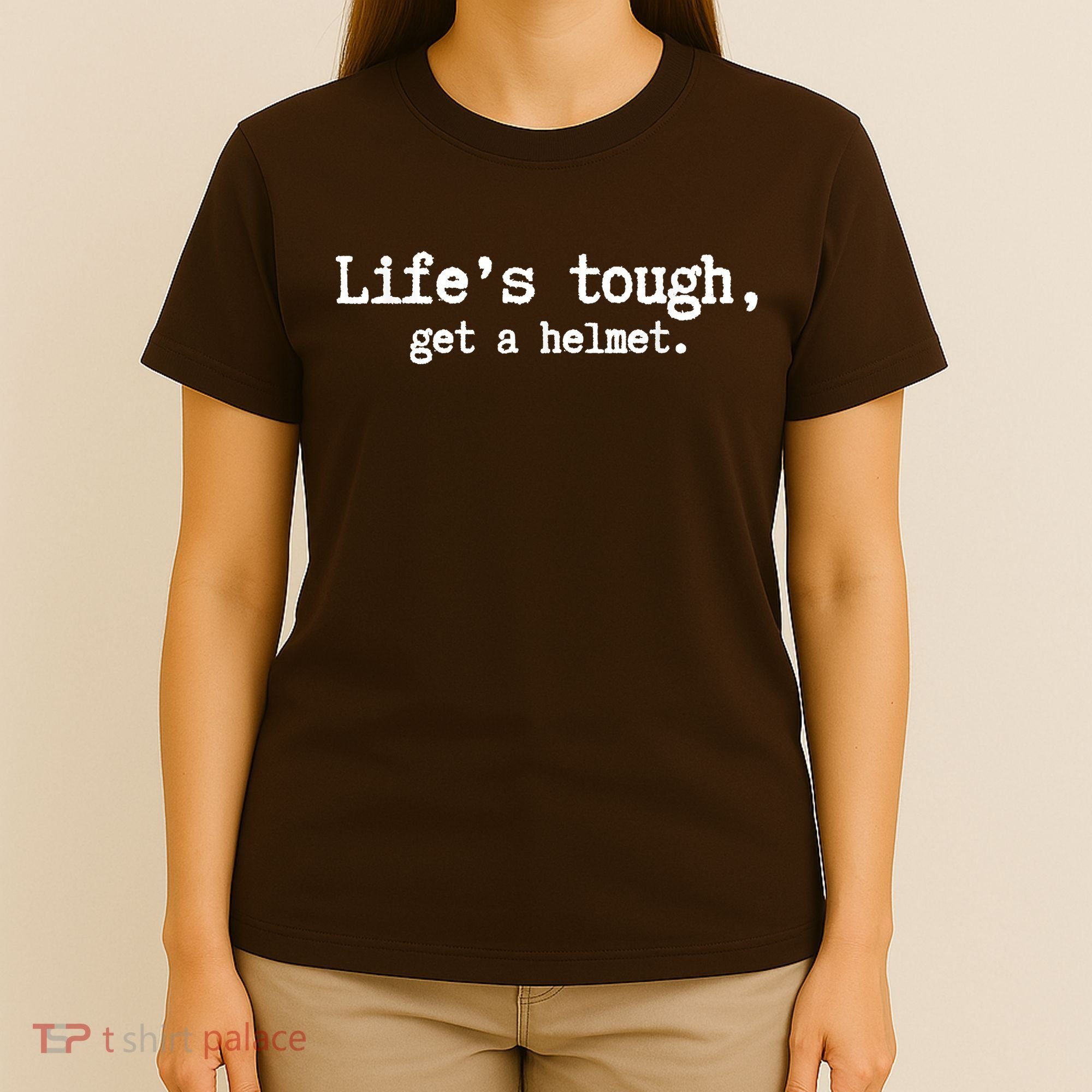 LifeS Tough Get A Helmet Funny Vintage T-Shirt