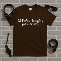 LifeS Tough Get A Helmet Funny Vintage T-Shirt thumb 5