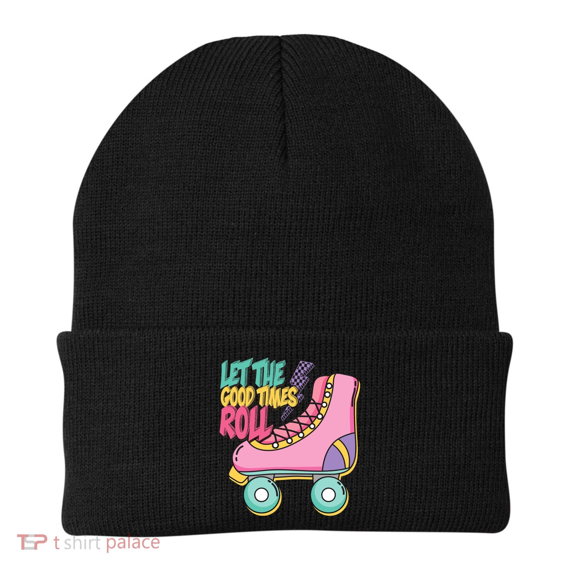Let The Good Times Roll 80s Retro Roller Skate Beanie