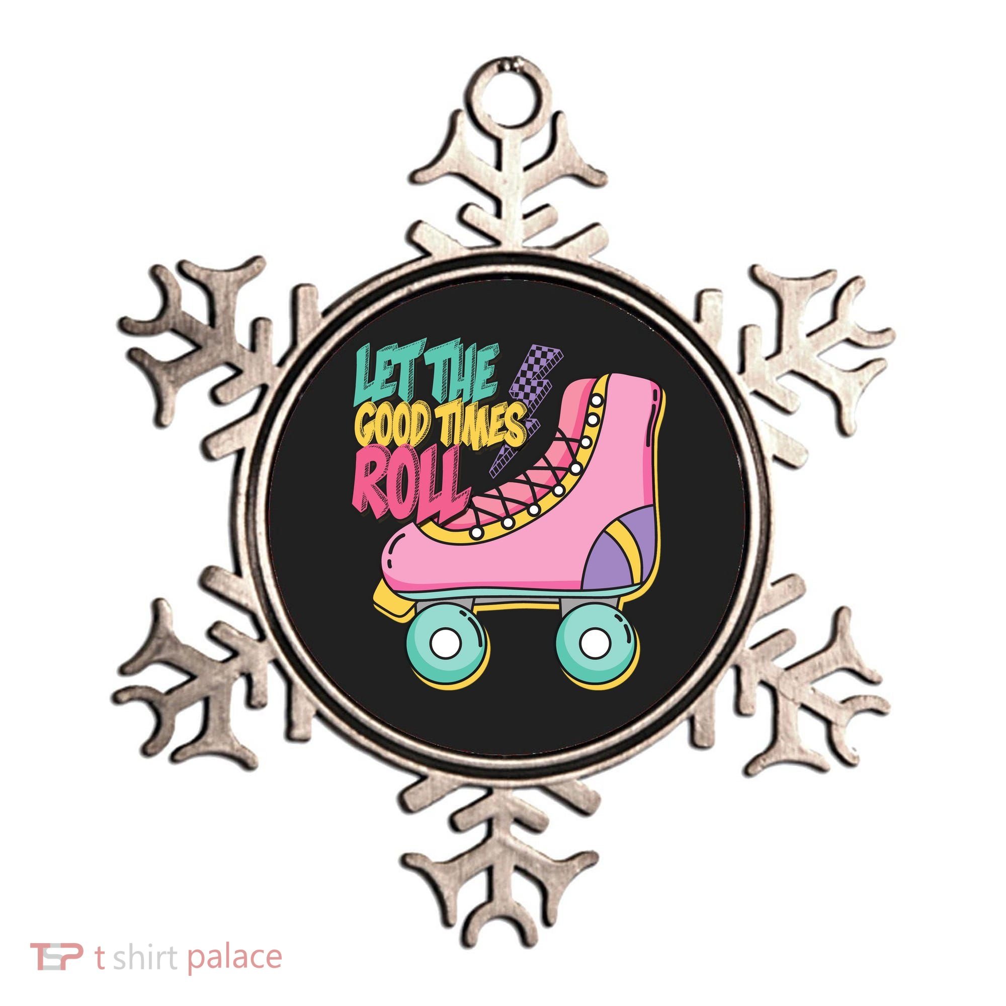 Let The Good Times Roll 80s Retro Roller Skate Ornament