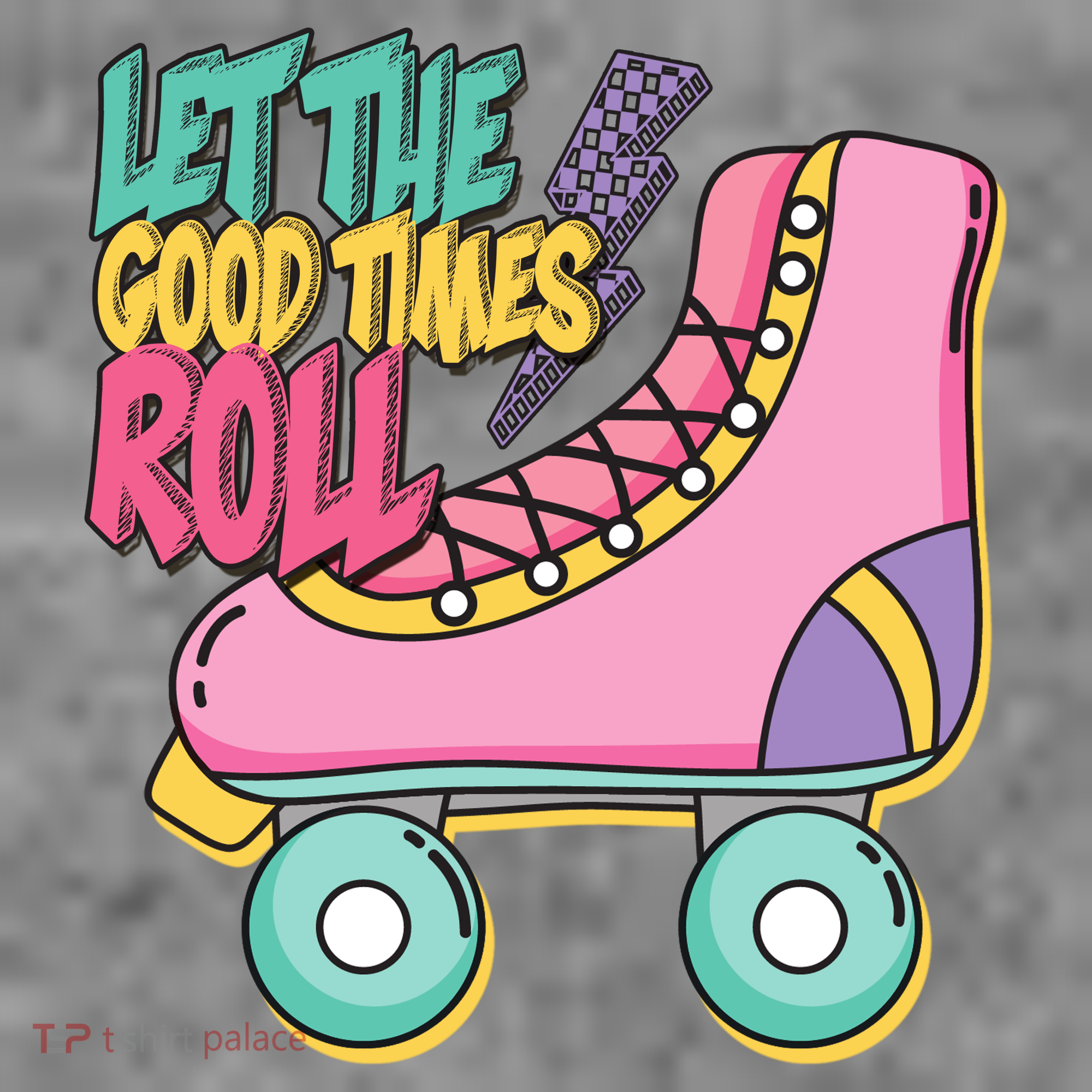 Let The Good Times Roll 80s Retro Roller Skate Long Sleeve Shirt