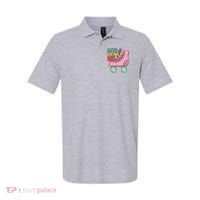 Let The Good Times Roll 80s Retro Roller Skate Polo thumb 0