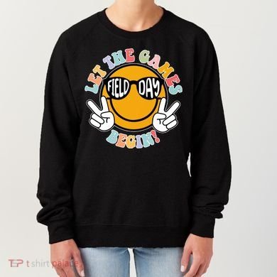 Let The Games Begin Field Day Smile Face Women's Sweatshirt
