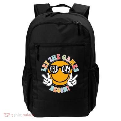 Let The Games Begin Field Day Smile Face Backpack