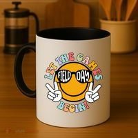 Let The Games Begin Field Day Smile Face Coffee Mug thumb 4