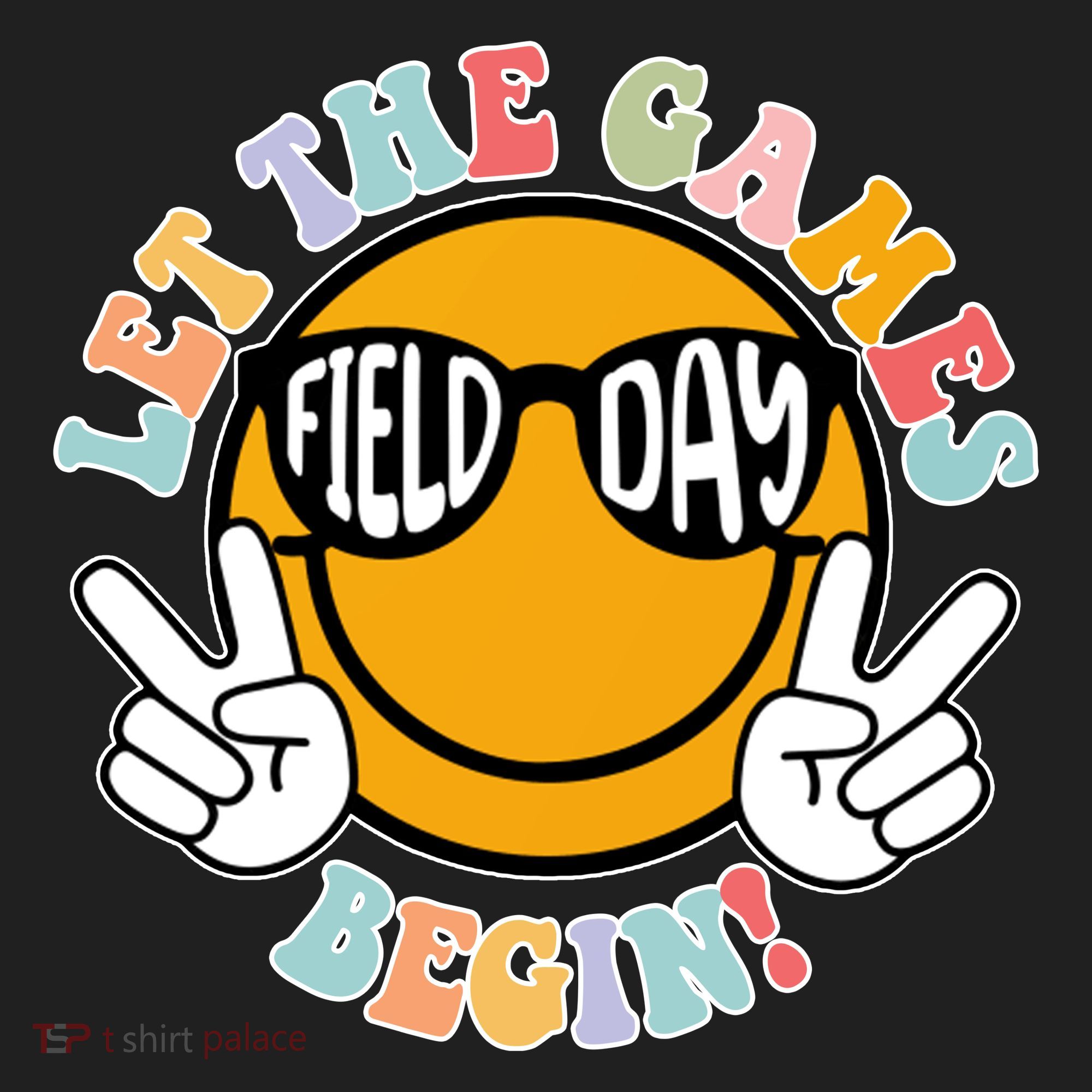 Let The Games Begin Field Day Smile Face Beanie