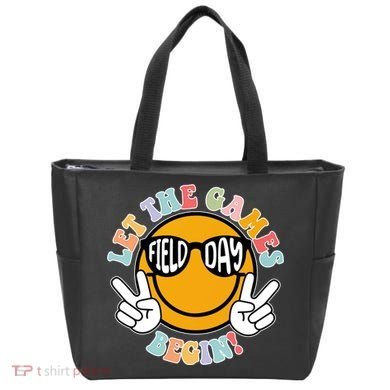Let The Games Begin Field Day Smile Face Tote Bag