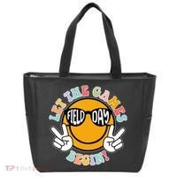 Let The Games Begin Field Day Smile Face Tote Bag thumb 0