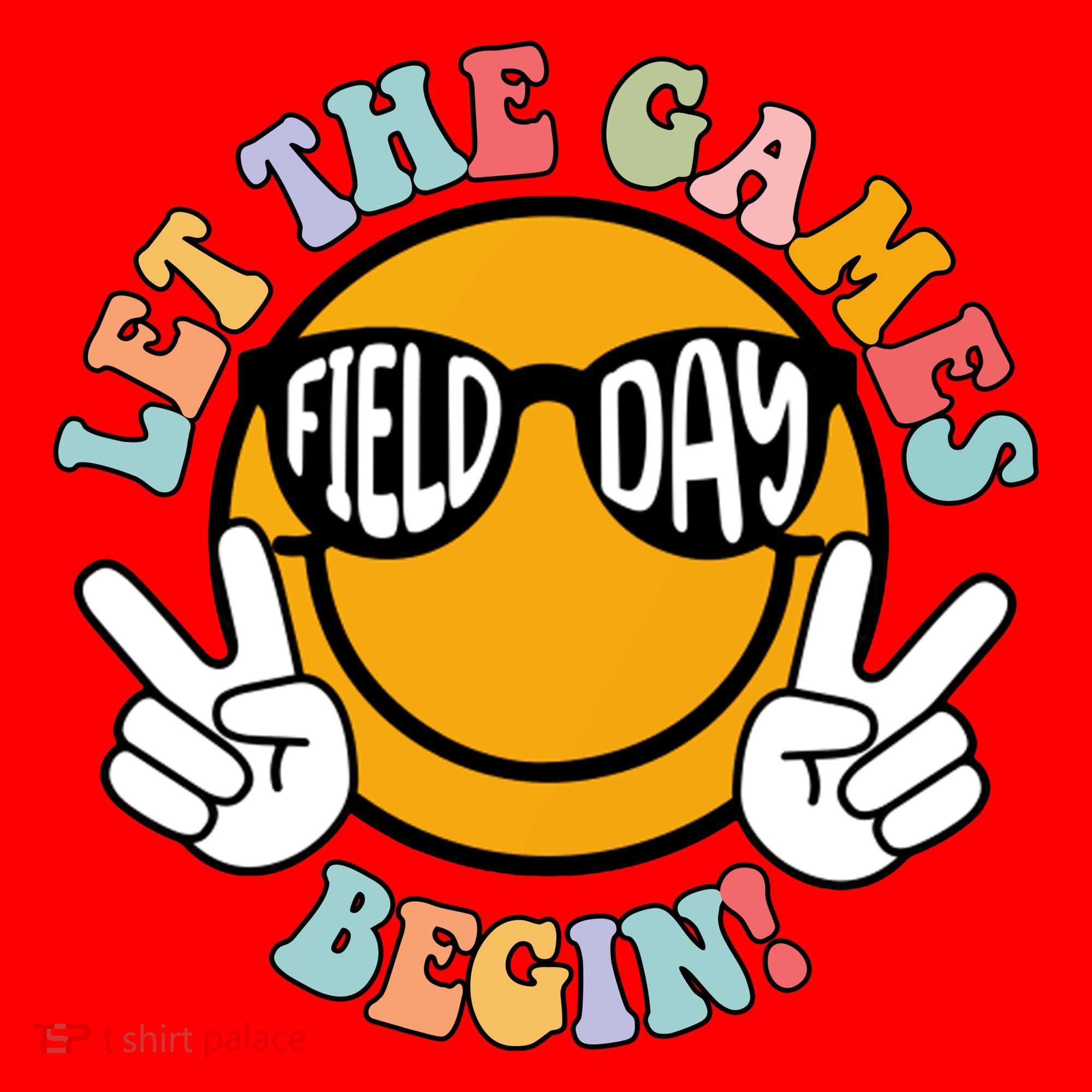 Let The Games Begin Field Day Smile Face Santa Hat