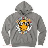 Let The Games Begin Field Day Smile Face Hoodie thumb 0