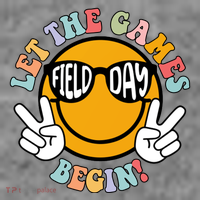 Let The Games Begin Field Day Smile Face Hoodie thumb 7