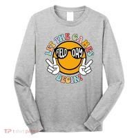 Let The Games Begin Field Day Smile Face Long Sleeve Shirt thumb 0