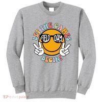 Let The Games Begin Field Day Smile Face Sweatshirt thumb 0