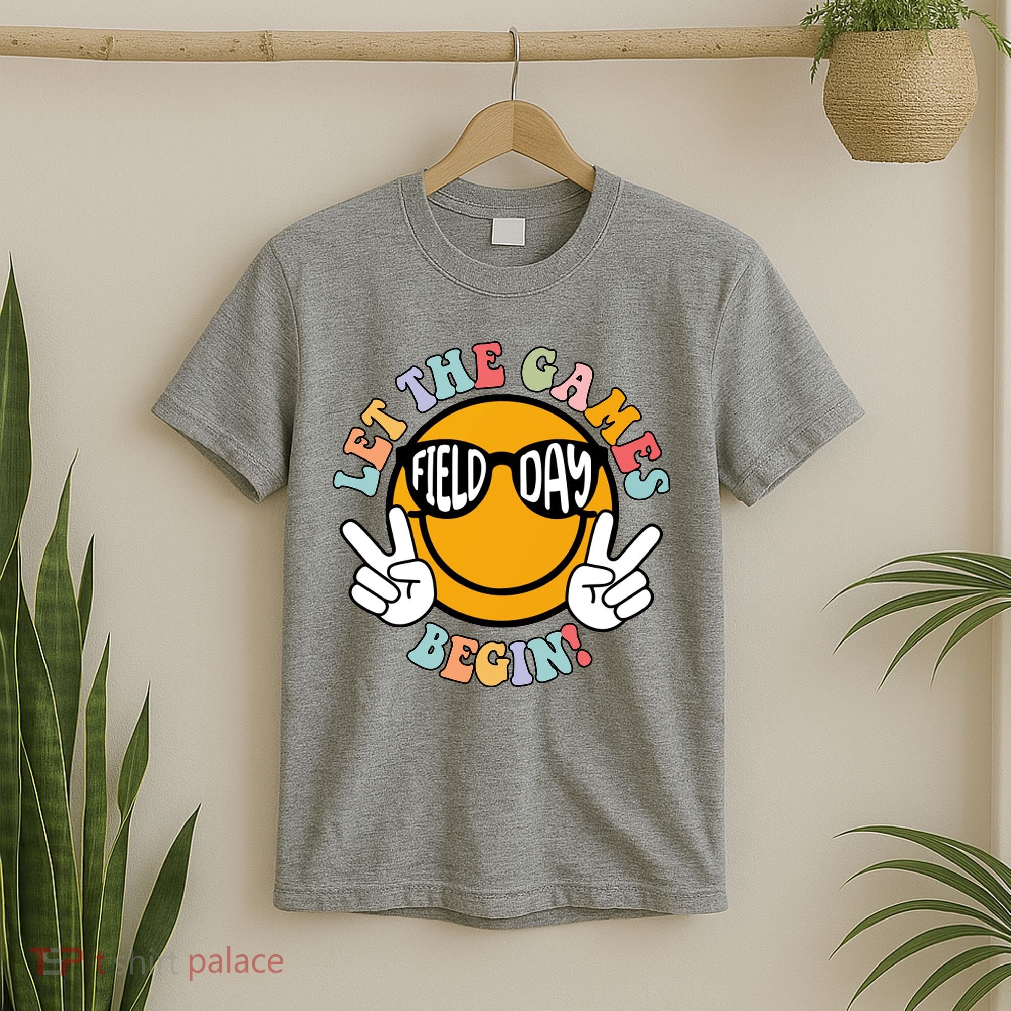Let The Games Begin Field Day Smile Face T-Shirt