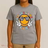 Let The Games Begin Field Day Smile Face T-Shirt thumb 4