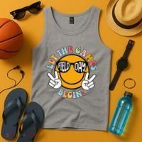 Let The Games Begin Field Day Smile Face Tank Top thumb 4