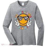 Let The Games Begin Field Day Smile Face Women's Long Sleeve Shirt thumb 0
