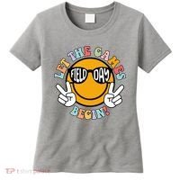 Let The Games Begin Field Day Smile Face Women's T-Shirt thumb 0