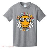 Let The Games Begin Field Day Smile Face Kids T-Shirt thumb 0