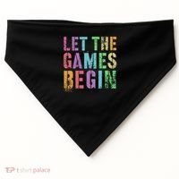 Let The Games Begin School Field Day Legend I'm Just Here USA-Made Doggie Bandana thumb 0