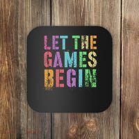 Let The Games Begin School Field Day Legend I'm Just Here Coaster thumb 0