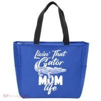 Livin That Gator Mom Life Mother Alligator Gift Tote Bag thumb 0