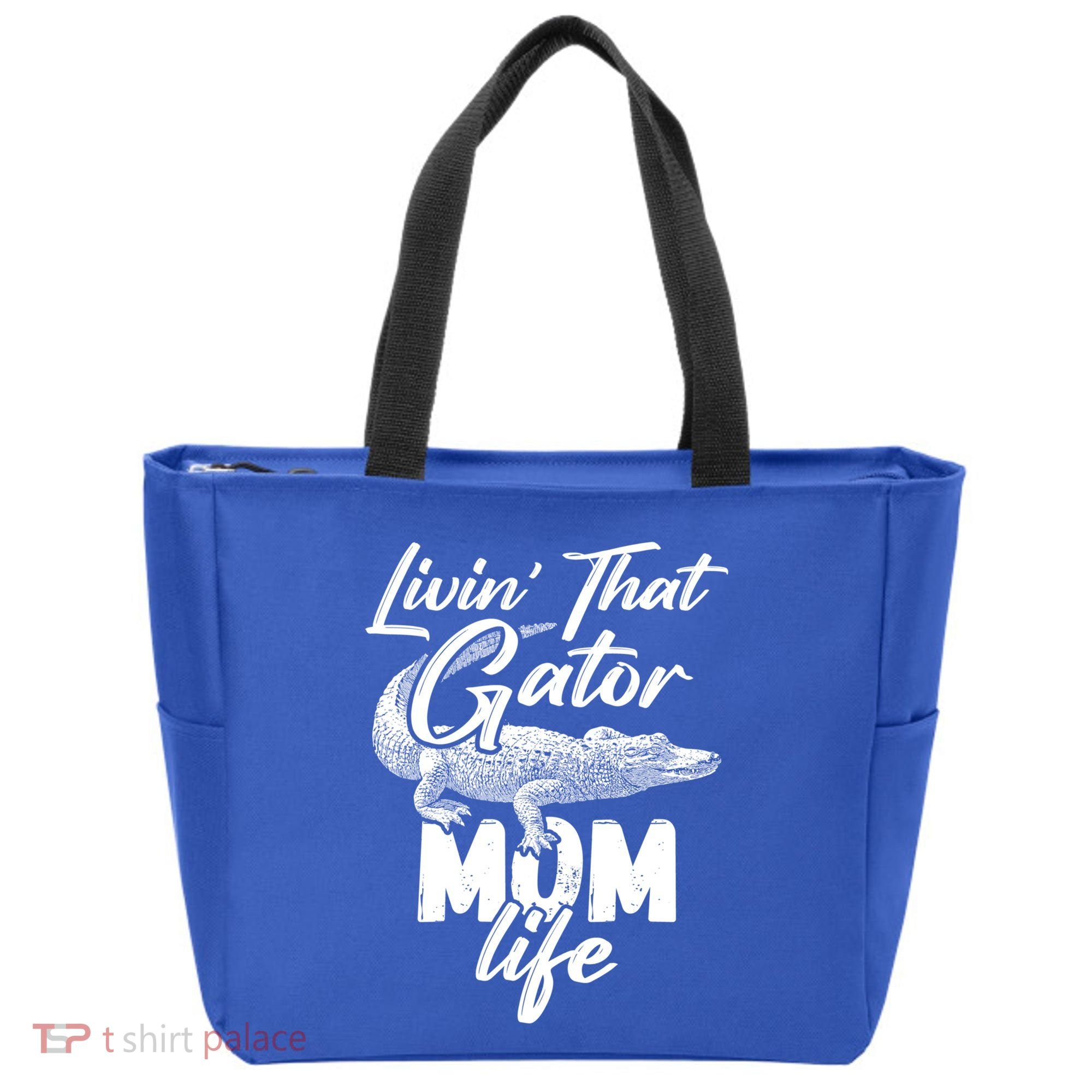 Livin That Gator Mom Life Mother Alligator Gift Tote Bag