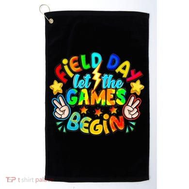 Let The Games Begin Teachers Field Day Gift Golf Towel