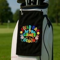 Let The Games Begin Teachers Field Day Gift Golf Towel thumb 2