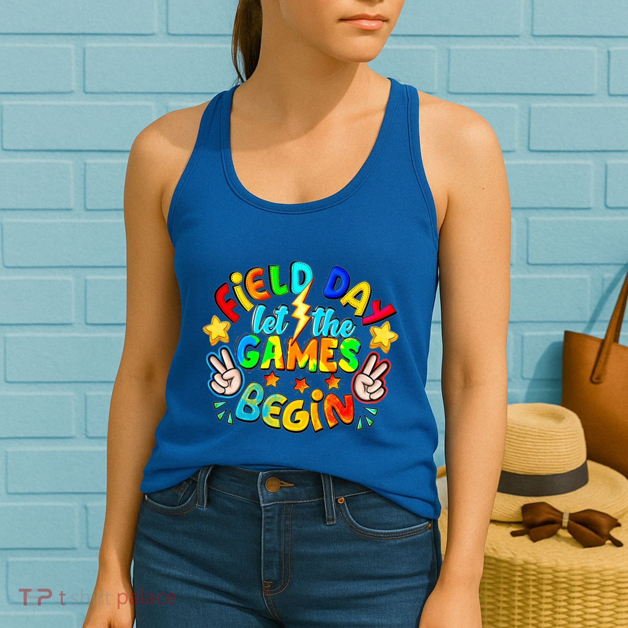 Let The Games Begin Teachers Field Day Gift Women's Tank Top