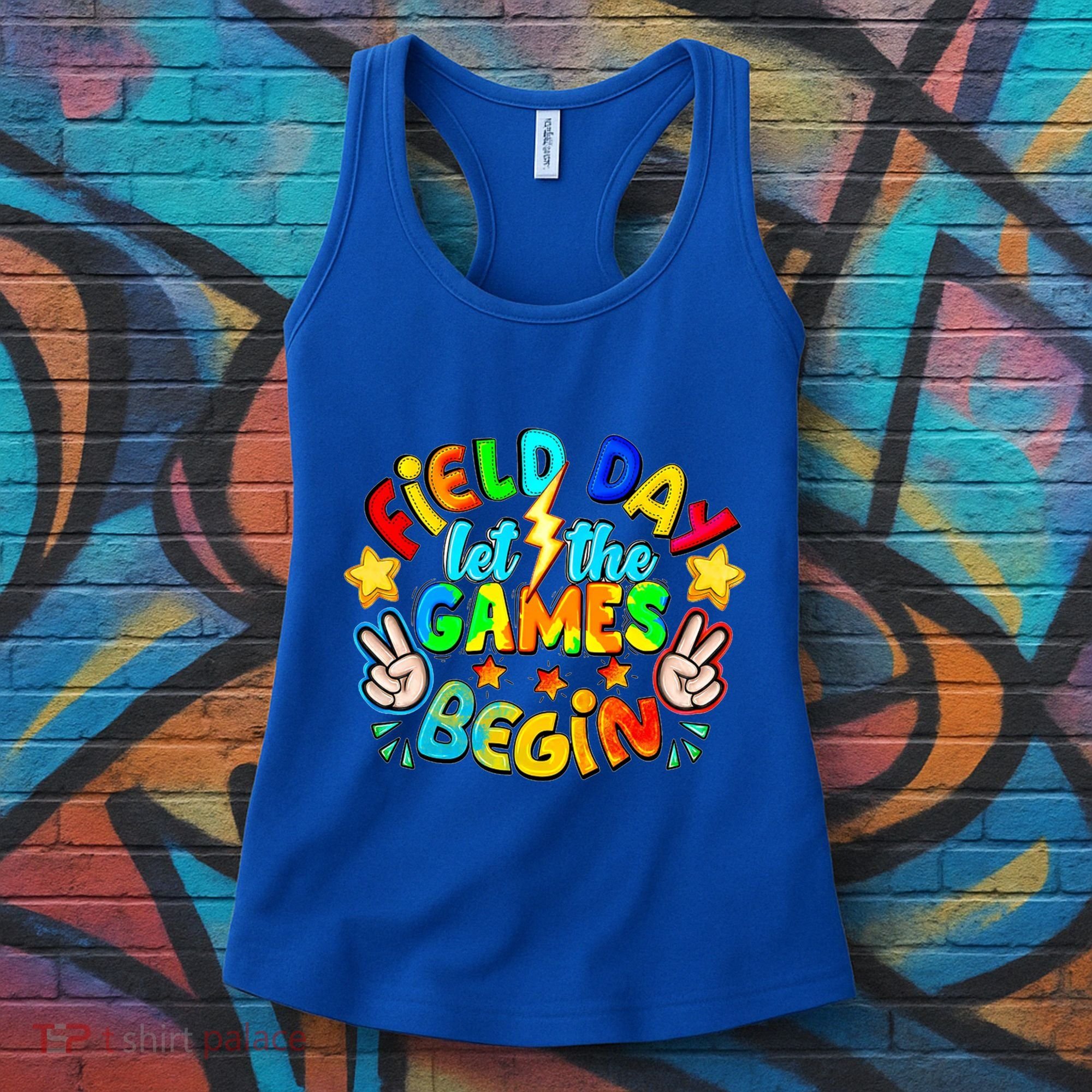 Let The Games Begin Teachers Field Day Gift Women's Tank Top