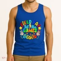 Let The Games Begin Teachers Field Day Gift Tank Top thumb 3