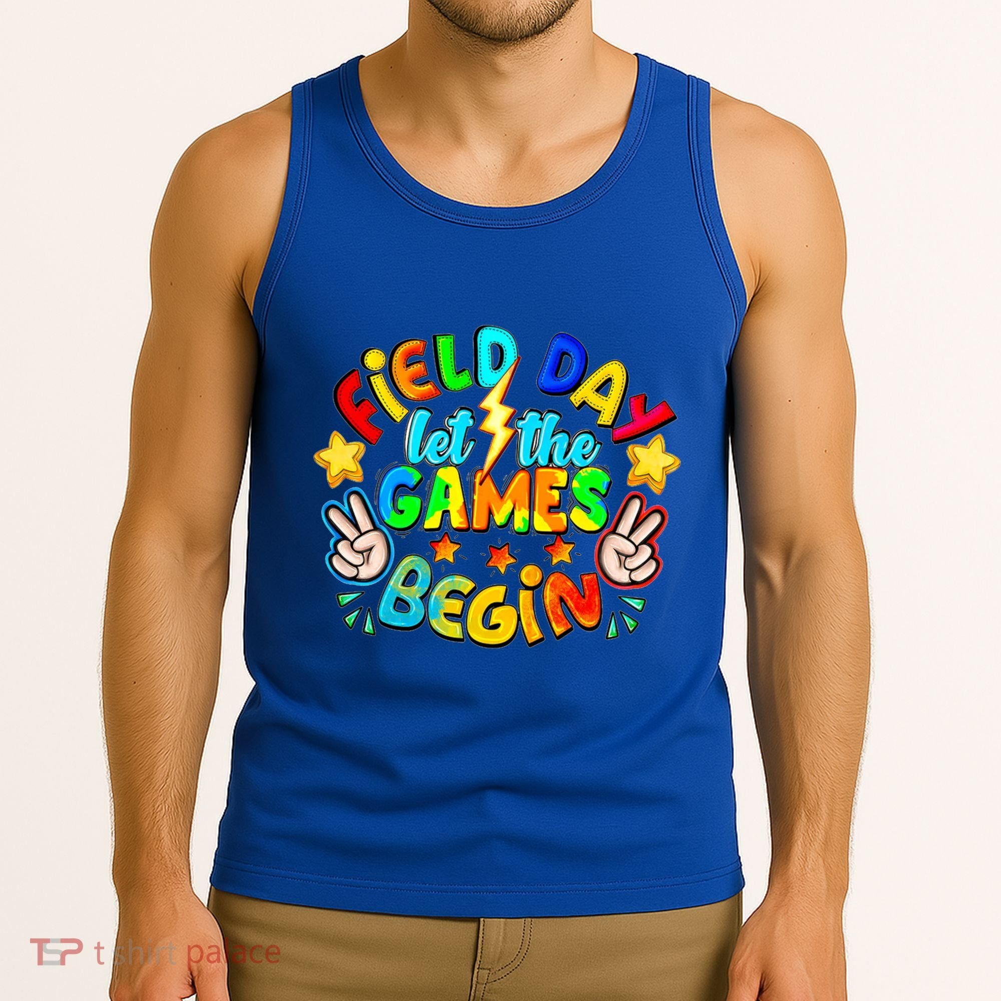 Let The Games Begin Teachers Field Day Gift Tank Top