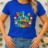 Let The Games Begin Teachers Field Day Gift Women's T-Shirt thumb 2