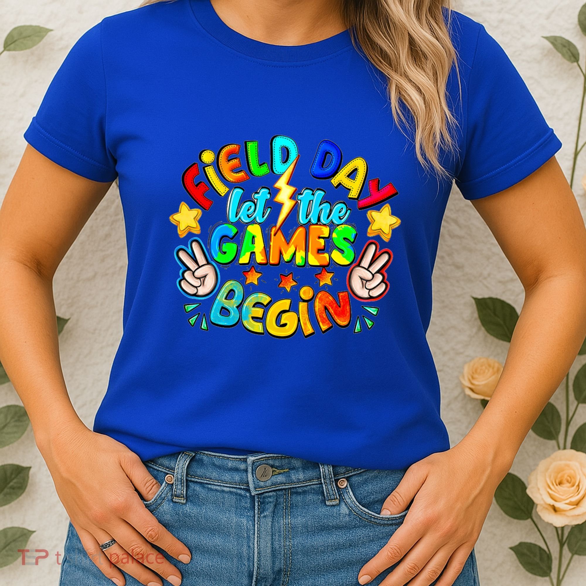 Let The Games Begin Teachers Field Day Gift Women's T-Shirt