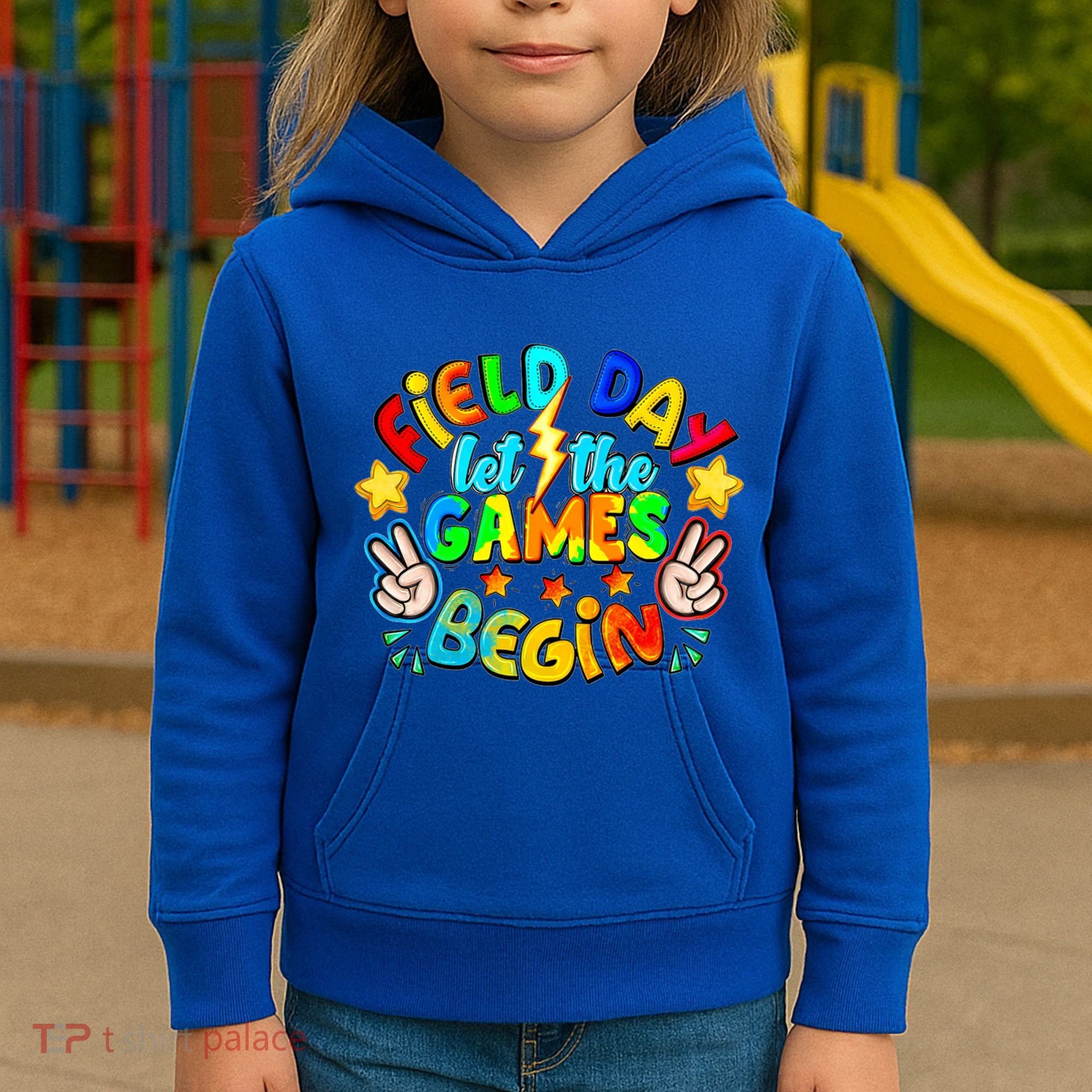 Let The Games Begin Teachers Field Day Gift Kids Hoodie